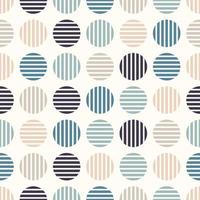 Abstract Geometric Circles Seamless Pattern vector