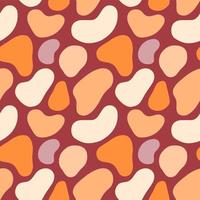 Abstract Organic Colorful Shapes Seamless Pattern vector