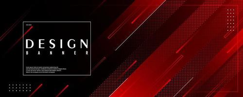 banner backgrounds. full of colors, halftone effect gradations red vector