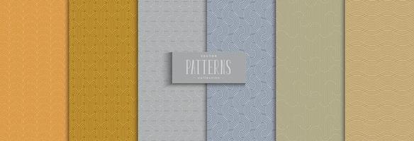 Circle wave pattern traditional background vector