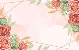 Spring Flower Frame Background vector